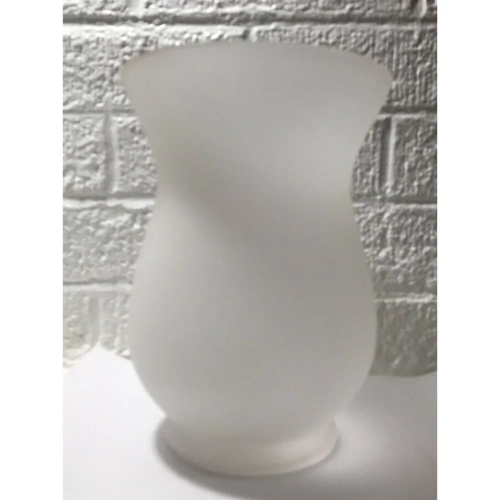 Rae Dunn Christmas Twinkle Frosted Hurricane Large Candle Holder or Vase 8